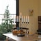 Vintiquewise Nine Branch Electric Chabad Judaica Chanukah Menorah with LED Candle Design Candlestick, Black QI004204.BK - alternate 3